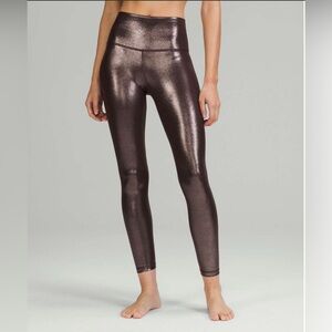 lululemon athletica Metallic Brown Leggings